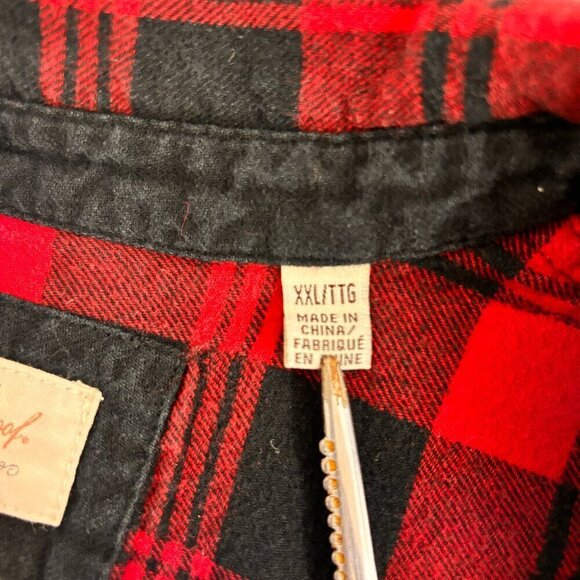 Weatherproof Vintage Cotton Flannel Plaid Button Up Women's XL Shirt - Picture 4 of 11